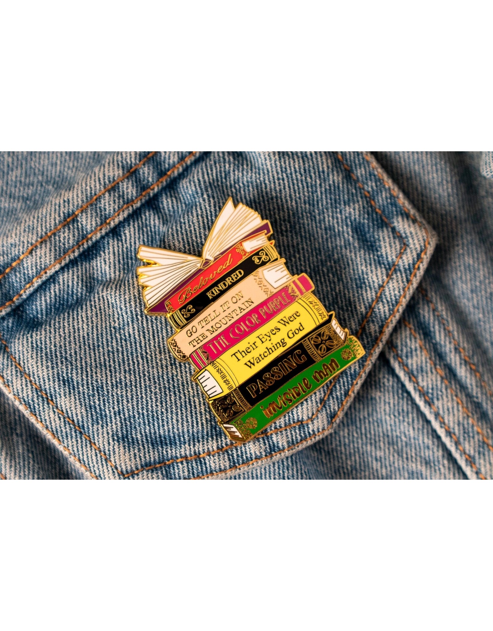 Black Literary Classics Enamel Pin