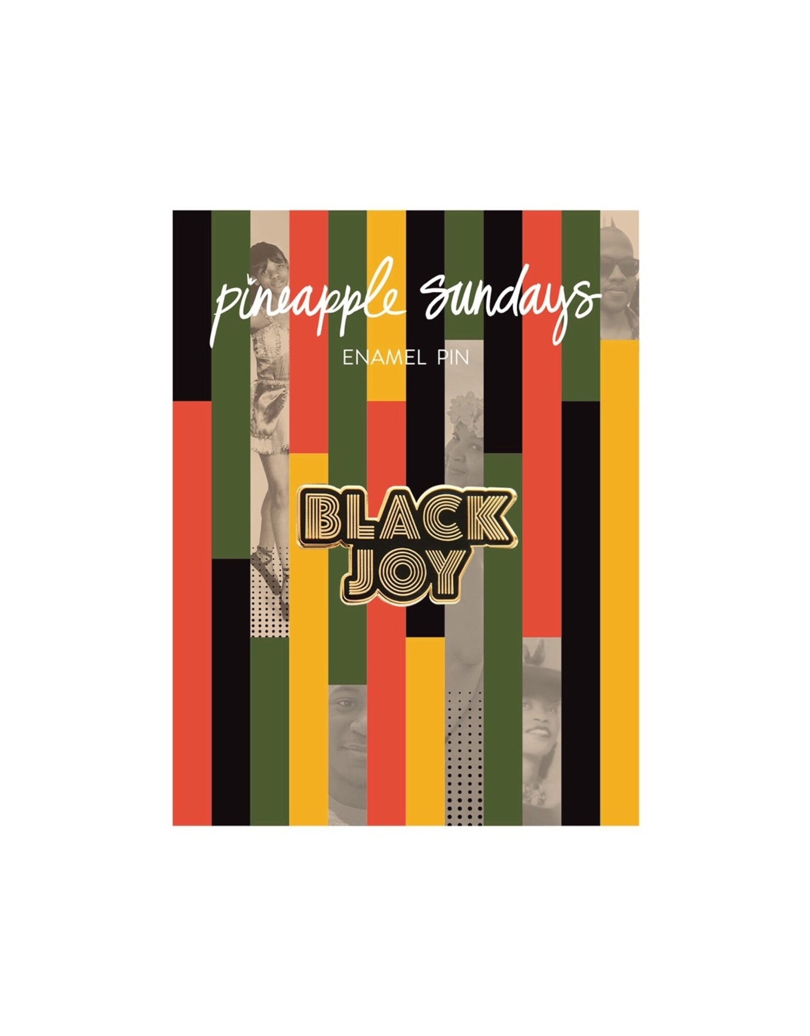 Black Joy Enamel Pin
