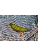 Okra Enamel Pin
