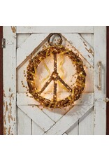 Handcrafted Peace Wreath