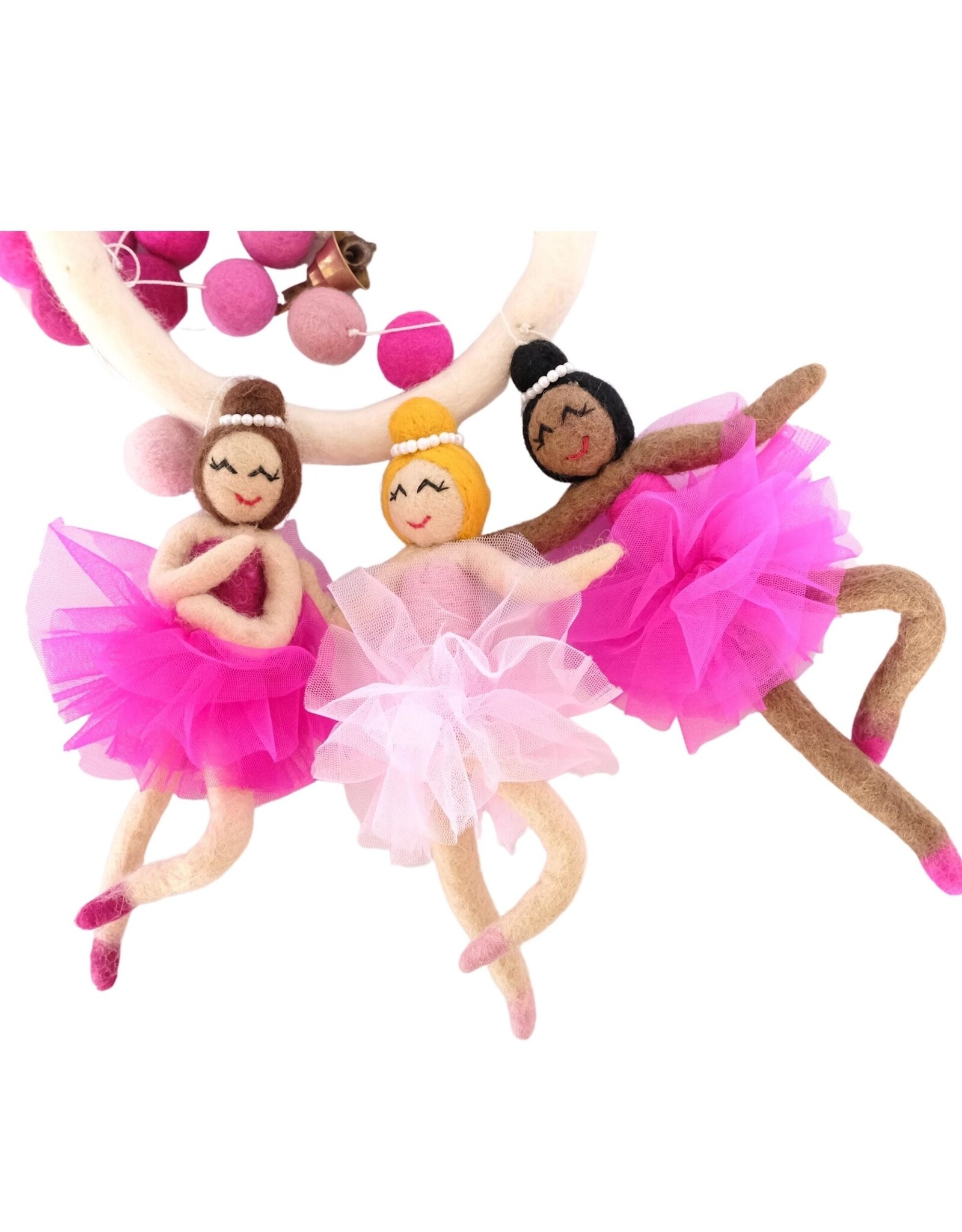 Handmade Felt Ballerina Mobile