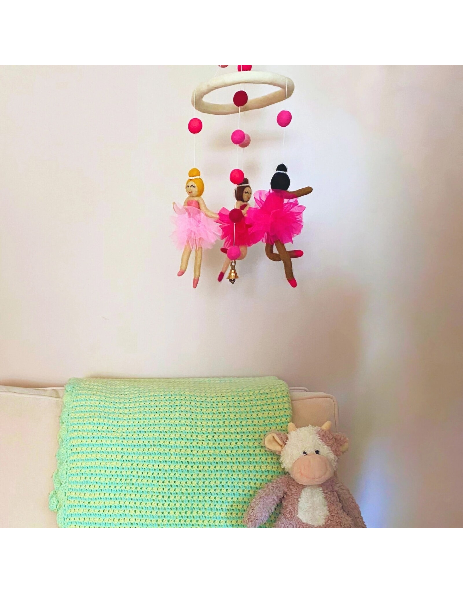 Handmade Felt Ballerina Mobile