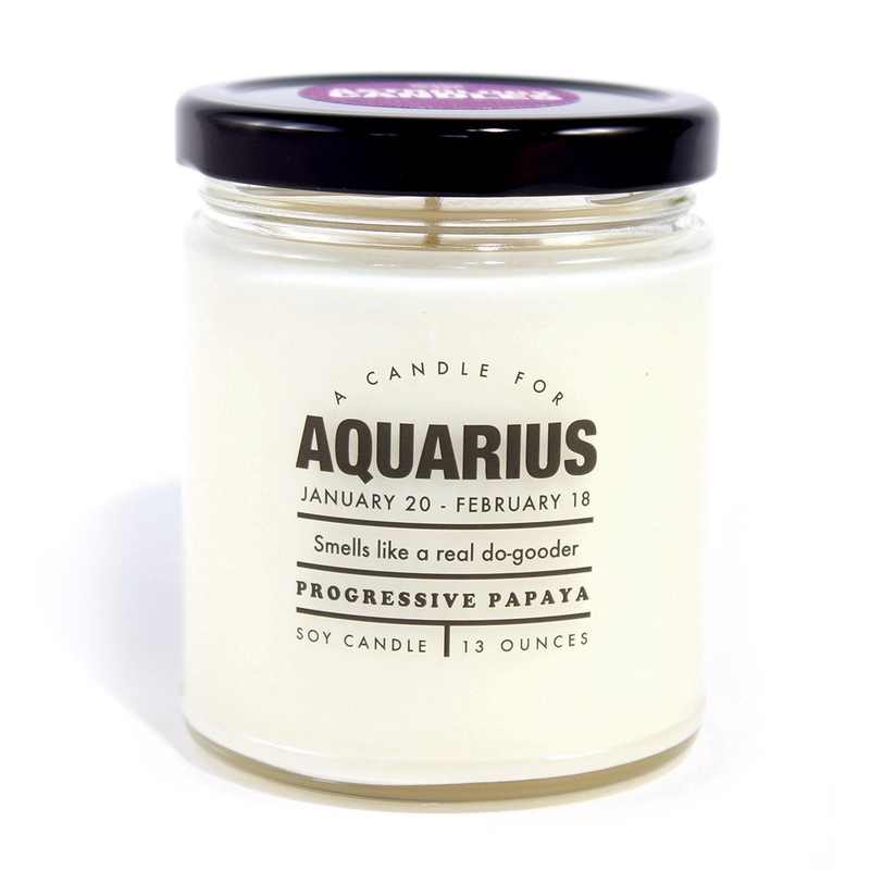 Whiskey River Soap Co. Astrology Candle - Aquarius