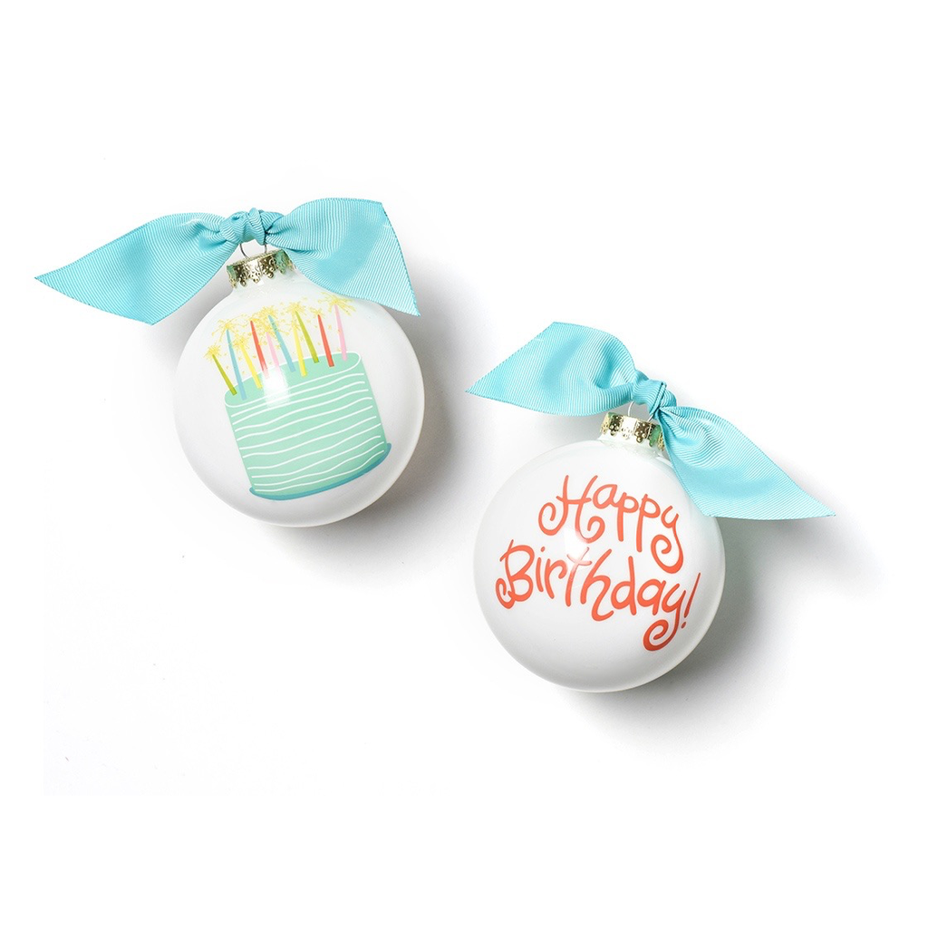 Coton Colors Coton Colors - Happy Birthday Glass Ornament