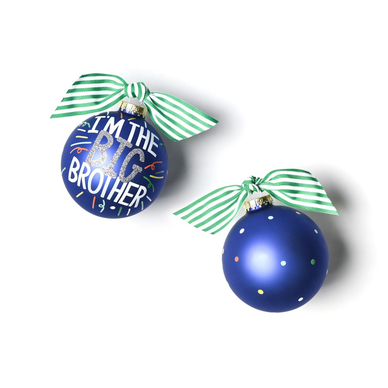 Big Brother Popper Glass Ornament