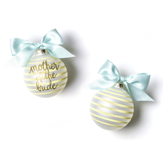 Coton Colors - Mother of the Bride Stripe Glass Ornament