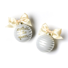 Coton Colors - Mother of the Groom Stripe Glass Ornament