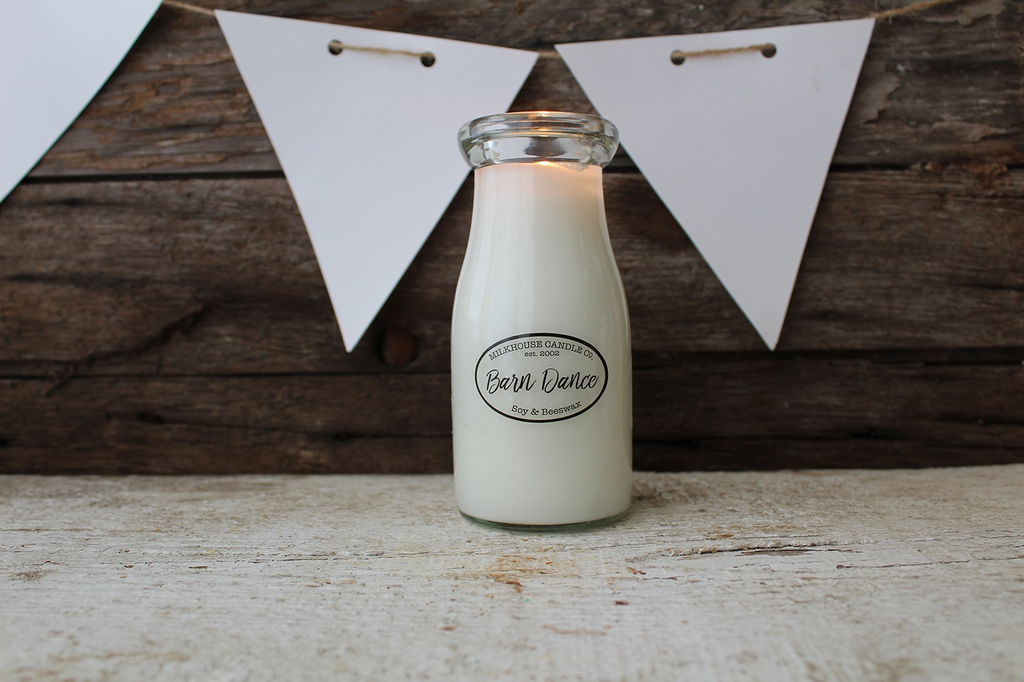 Milkhouse Candle Creamery Milk Bottle Barn Dance Designed Treasures