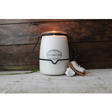 Milkhouse Candle Creamery Butter Jar 22 oz:  White Driftwood & Coconut