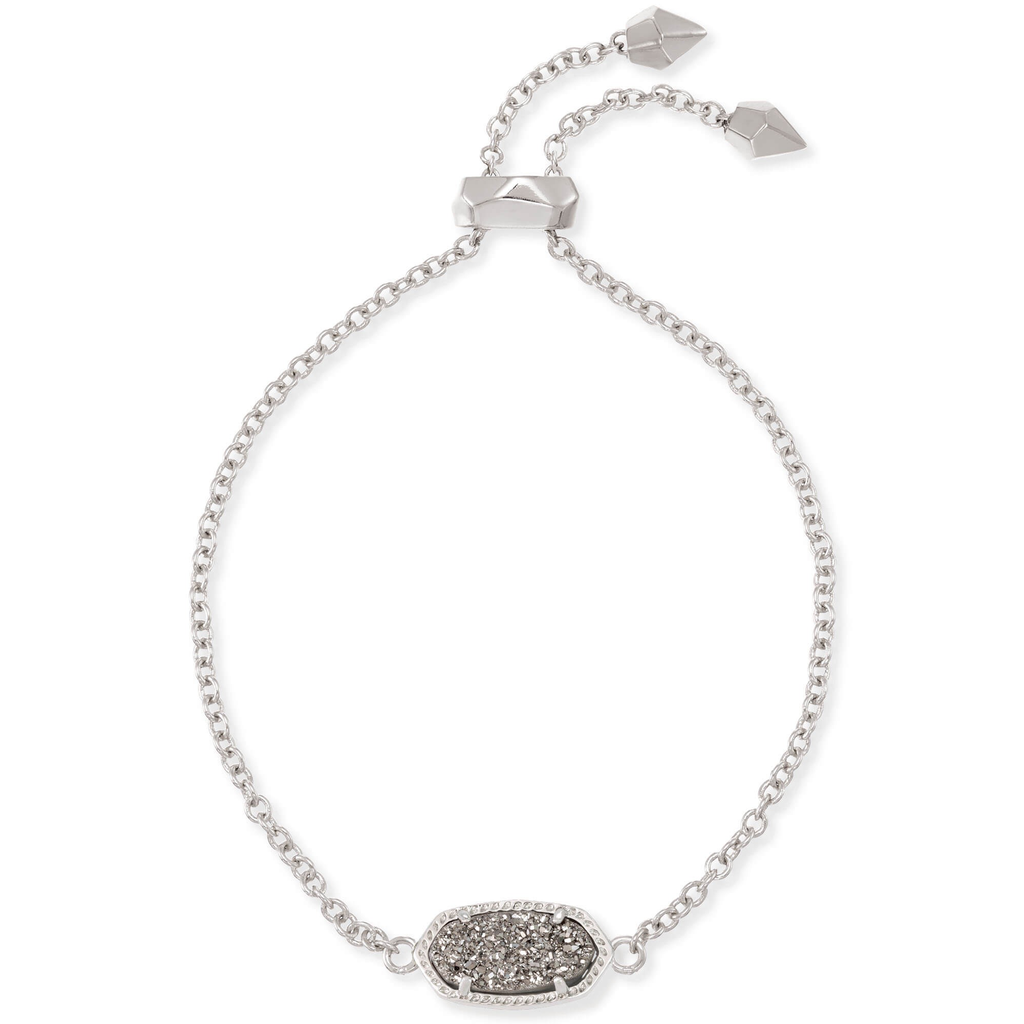 Kendra Scott Elaina Bracelet in Silver Platinum Drusy