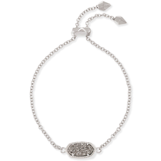 Kendra Scott Elaina Bracelet in Silver Platinum Drusy