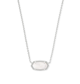 Elisa Necklace in Silver Ivory Mother of Pearl