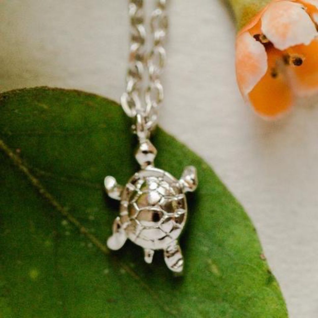 Rebecca Turtle Necklace - Silver