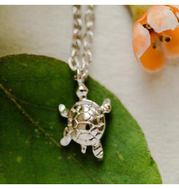 Rebecca Turtle Necklace - Silver