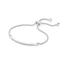 Kendra Scott Ott Bracelet in Silver  White CZ