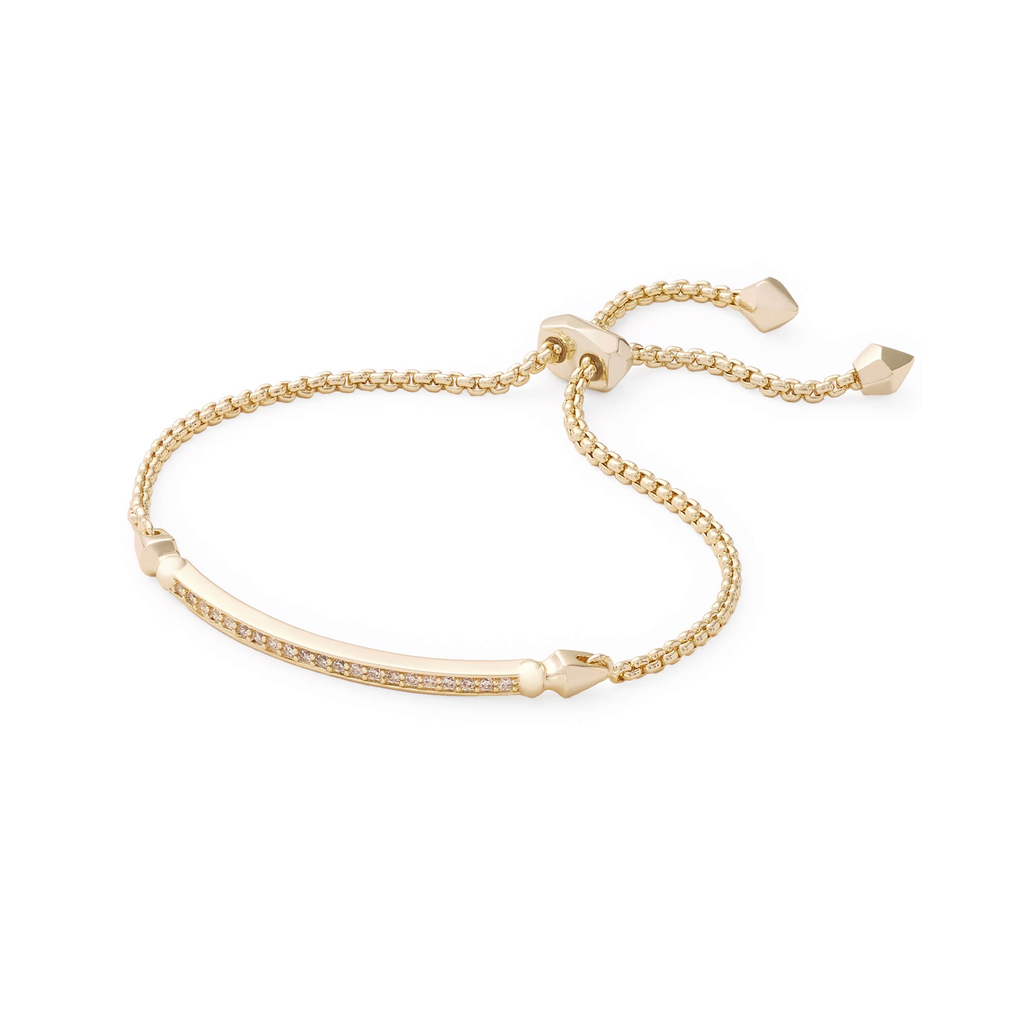 Kendra Scott Ott Bracelet in Gold White CZ