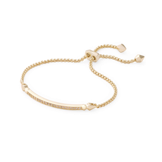 Kendra Scott Ott Bracelet in Gold White CZ