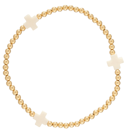 enewton Signature White Cross Bracelet