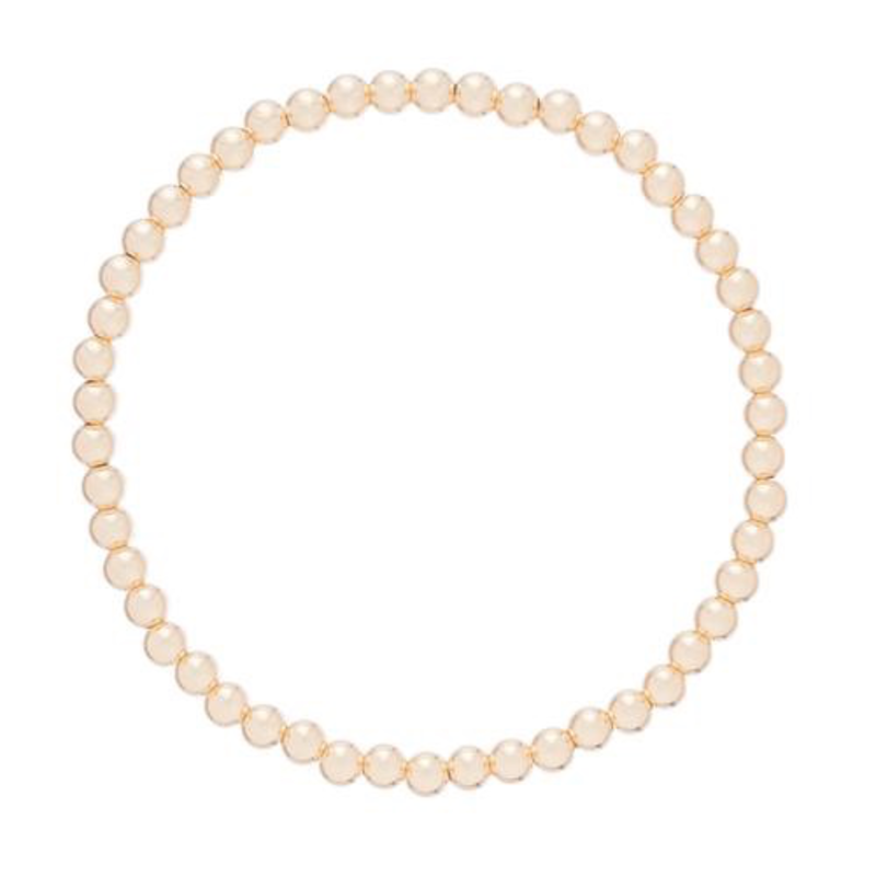 Classic Gold 4mm Bead Bracelet