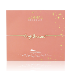 Zodiac Cord Bracelet Gold - Sagittarius