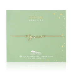 Zodiac Cord Bracelet Gold - Gemini