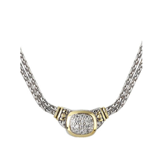 John Medeiros - Nouveau CZ Double Strand Necklace