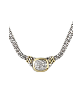 Nouveau CZ Double Strand Necklace
