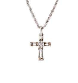 Canias Collection Double Row Cross with Chain