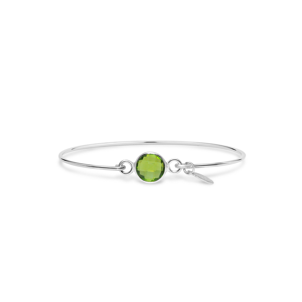 Stia 8mm Birthstone Bracelet - Peridot Hydro/August