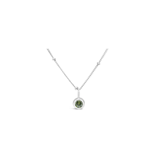 Stia Stia Jewelry CZ Bezel Necklace - Peridot/August