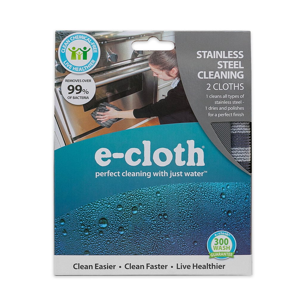 e-cloth Stainless Steel Pack-  2 cloths