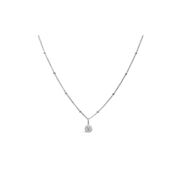 Stia Jewelry Love Letters - Mini Disk Letter Necklace/V