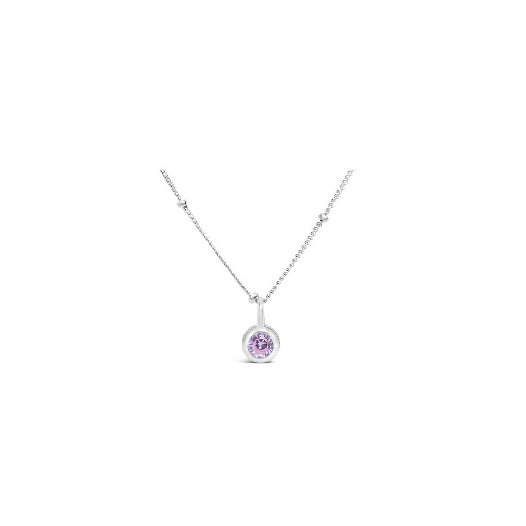 Stia Jewelry Birthstone Necklace - October/Pink Tourmaline