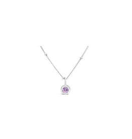 Stia Jewelry Birthstone Necklace - October/Pink Tourmaline