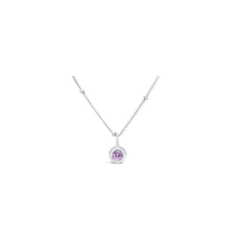 Stia Jewelry Birthstone Necklace - October/Pink Tourmaline
