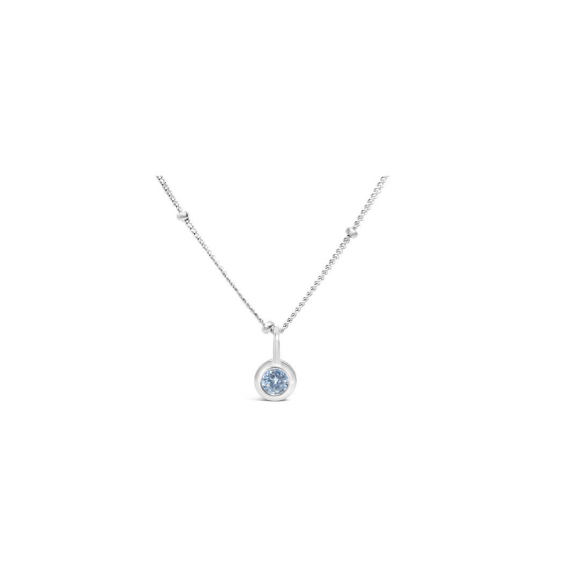 Stia Jewelry Birthstone Necklace - April/Clear Diamond