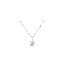 Stia Jewelry CZ Bezel Necklace - Citrine/November