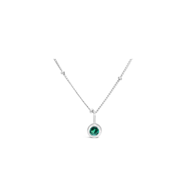 Stia Jewelry Birthstone Necklace - May/Emerald