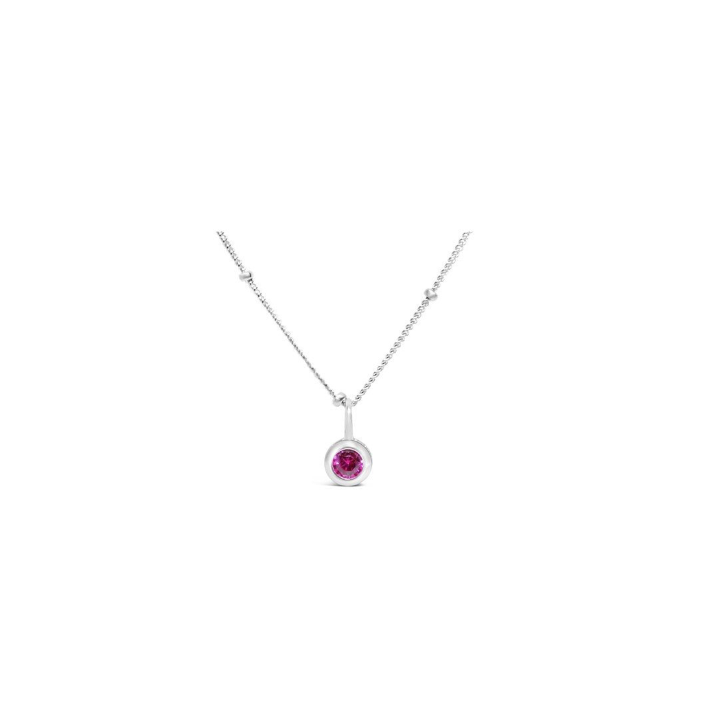 Stia Jewelry Birthstone Necklace - Ruby/July