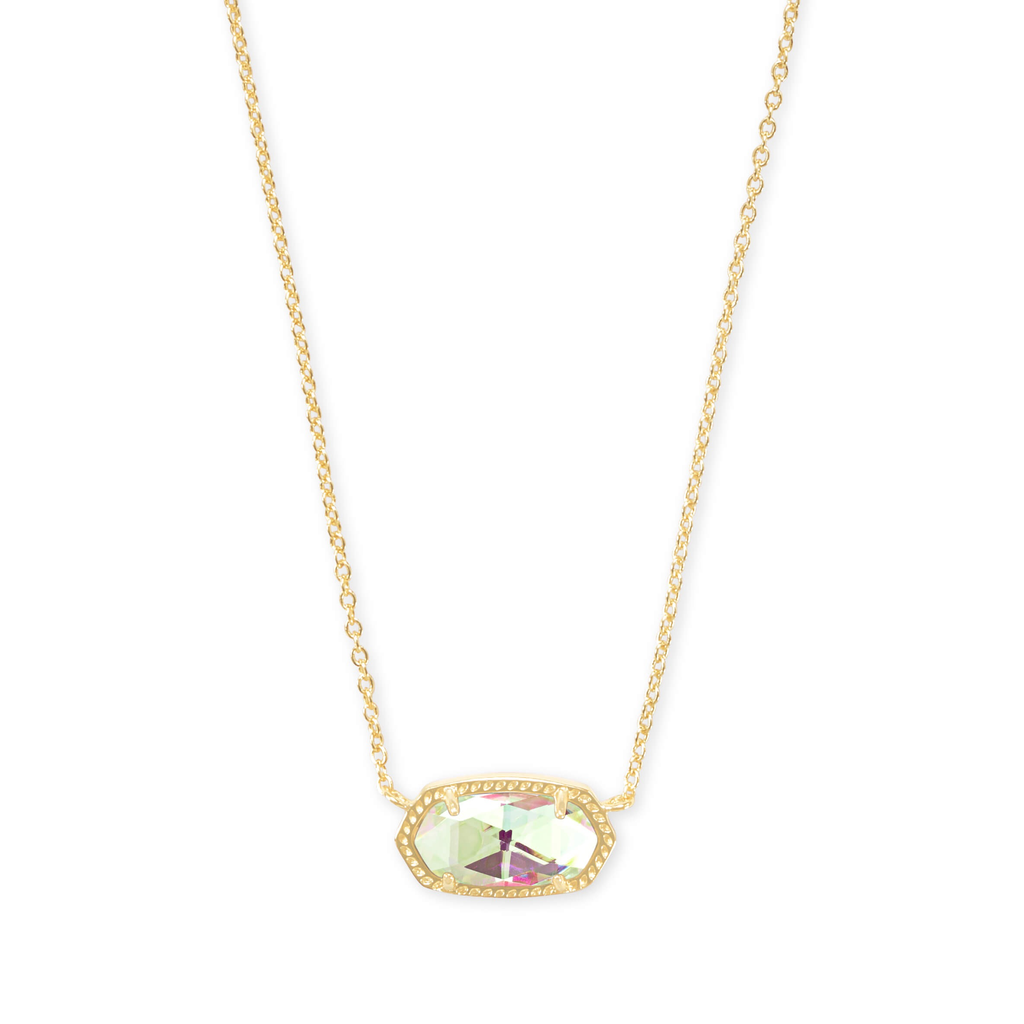 Kendra Scott Elisa Necklace in Gold Dichroic Glass