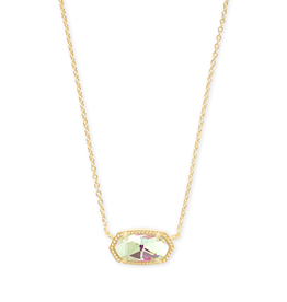 Elisa Necklace in Gold Dichroic Glass