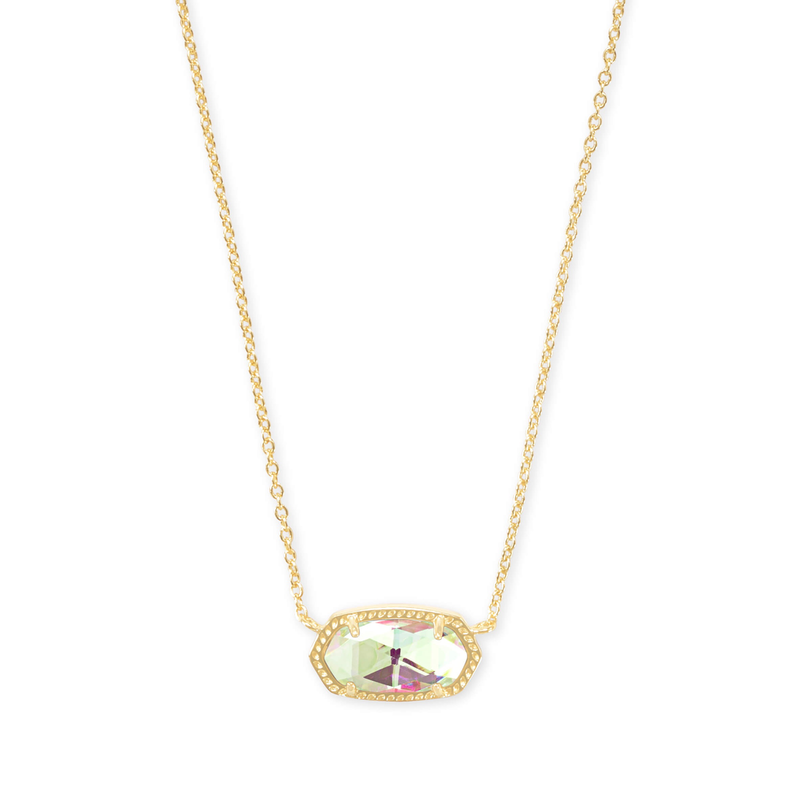 Elisa Necklace in Gold Dichroic Glass