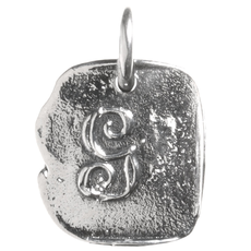 Waxing Poetic Waxing Poetic Baby Insignia Charm- Silver- Letter G