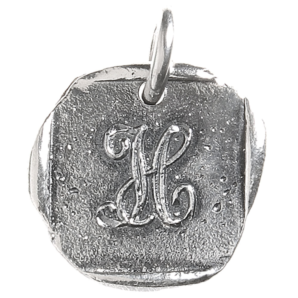 Silver Initial H Charm