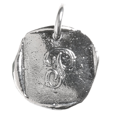 Waxing Poetic Waxing Poetic Baby Insignia Charm- Silver- Letter P