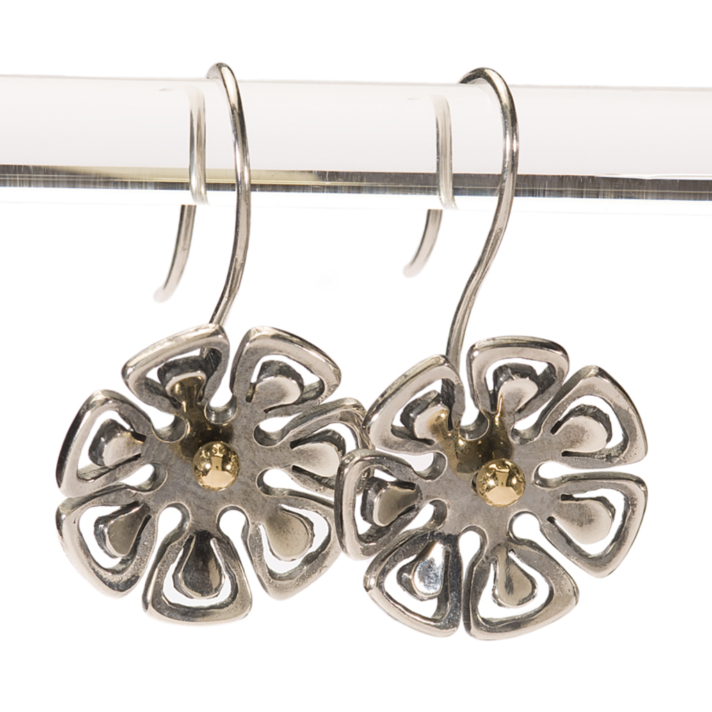 TROLLBEADS - Graphic Flower Earrings