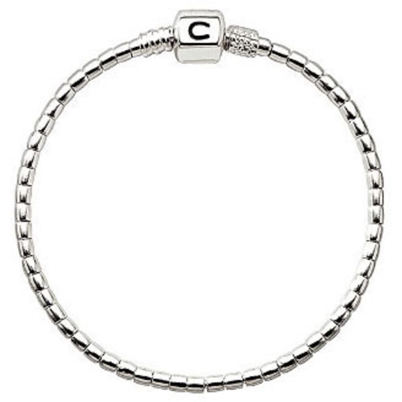 Chamilia Chamilia Terrazzo  Silver Beaded Snap Bracelet (7.5 in.)-