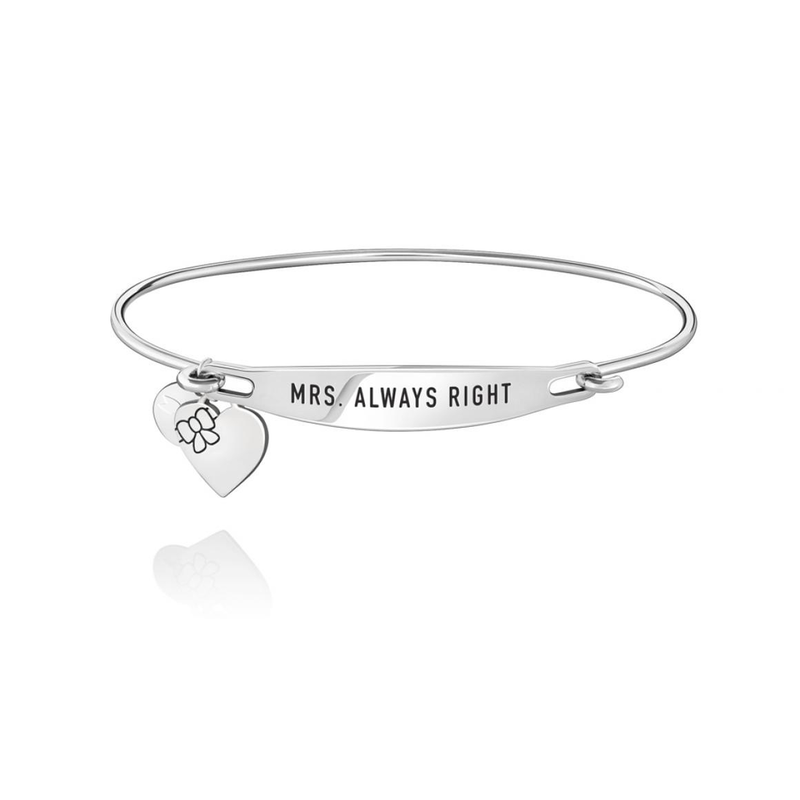 Chamilia Mrs. Always Right ID Bangle - SS - S/M