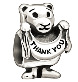 Chamilia Sterling Silver - Thank You Beary Much Disc - Retired - Tray 3