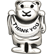 Chamilia Sterling Silver - Thank You Beary Much Disc - Retired - Tray 3